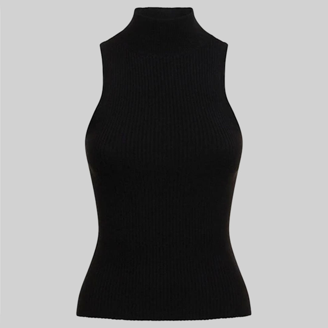 skinny high neck / Black
