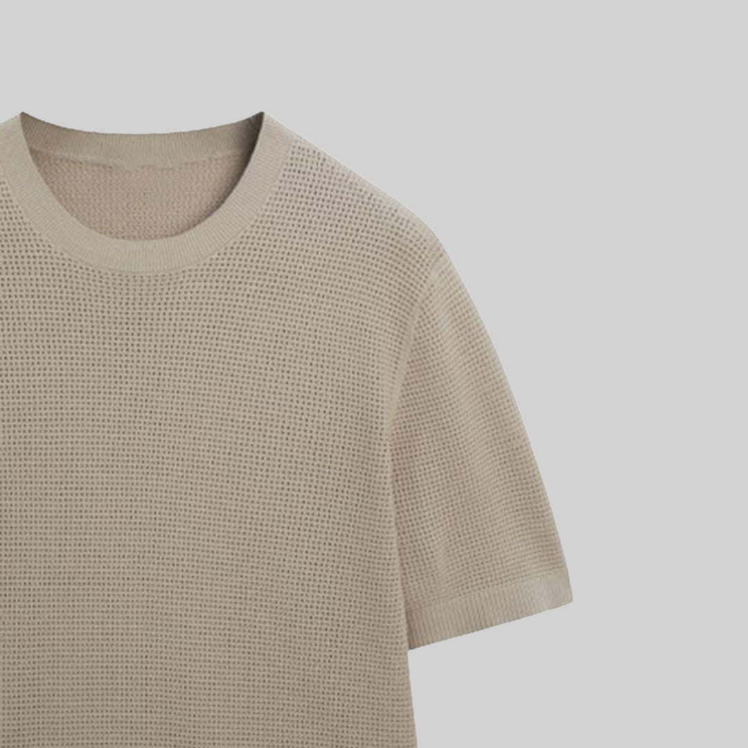 Knit sweater cotton / Beige
