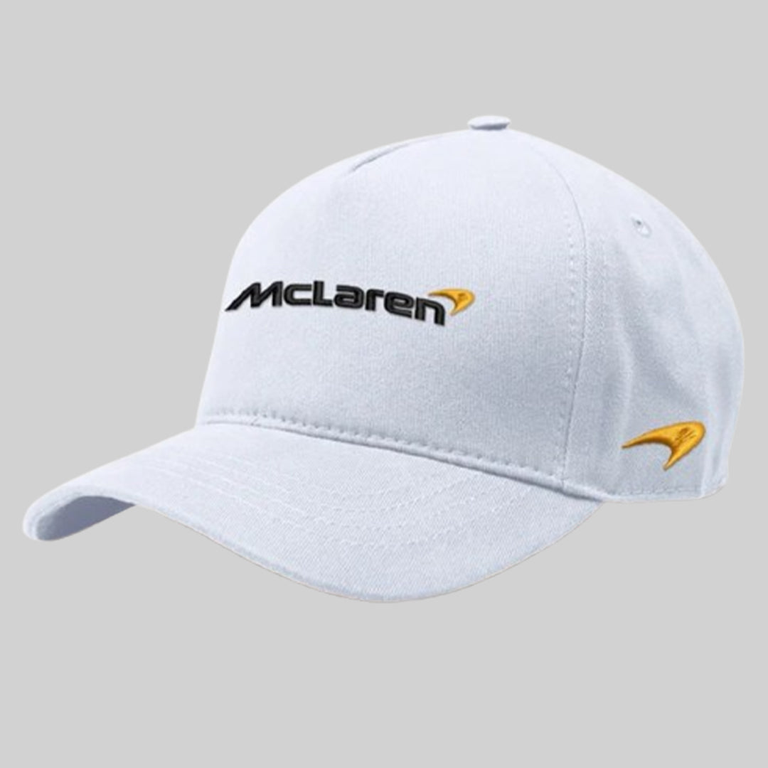 Embroidered Mclaren F1 Cap / White