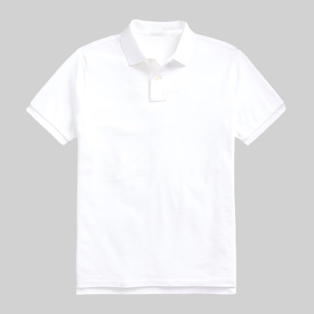 Plain Polo T-shirt / White