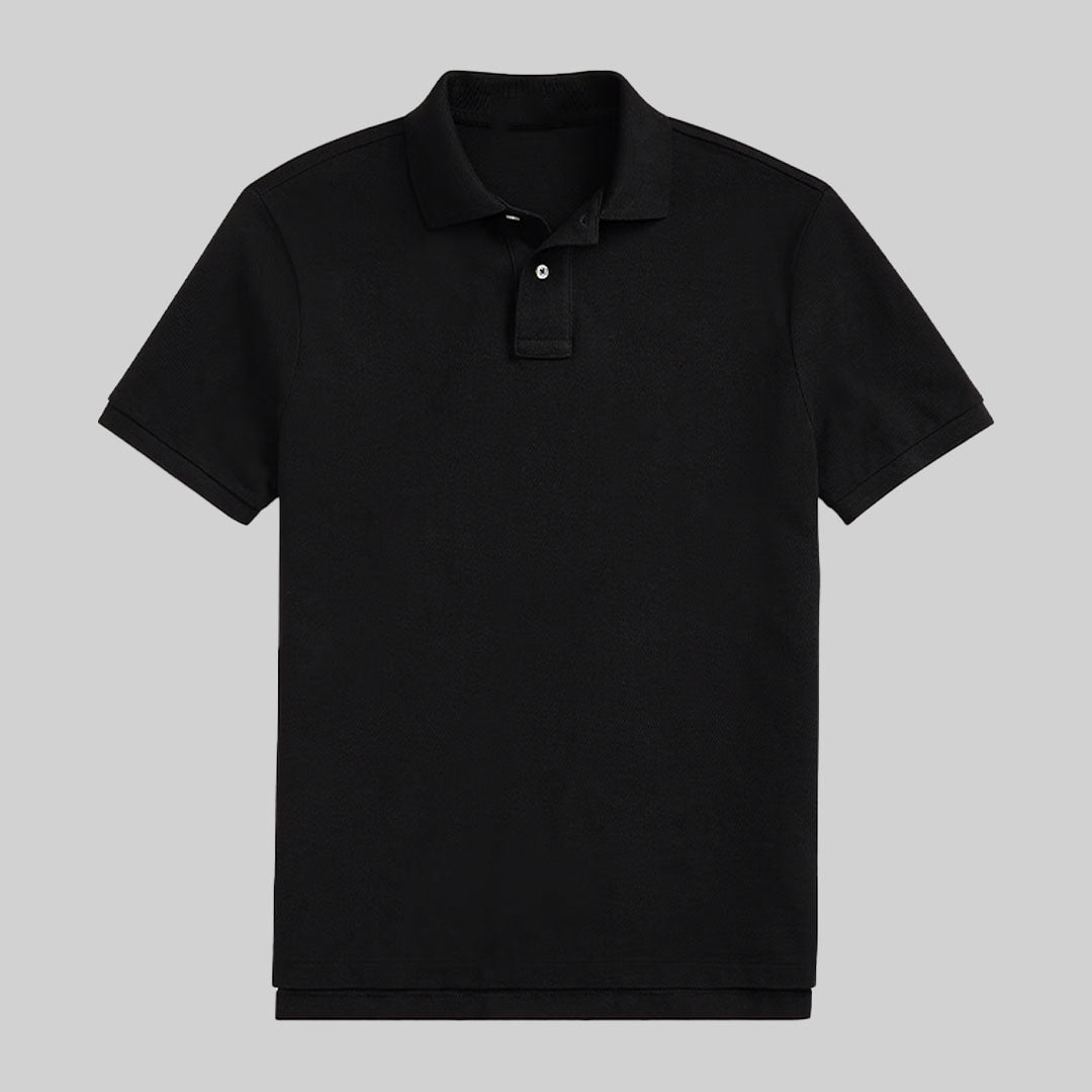 Plain Polo T-shirt / Black