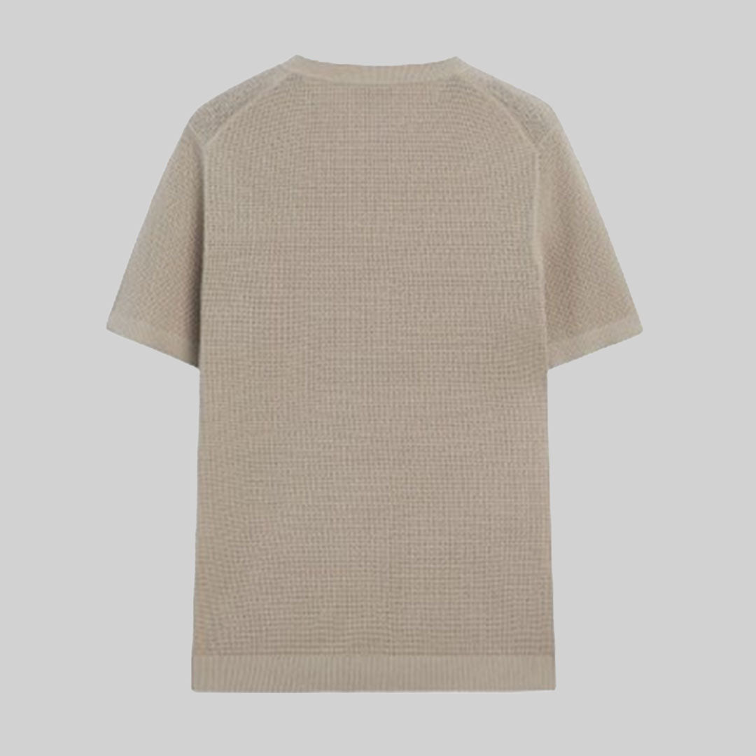 Knit sweater cotton / Beige