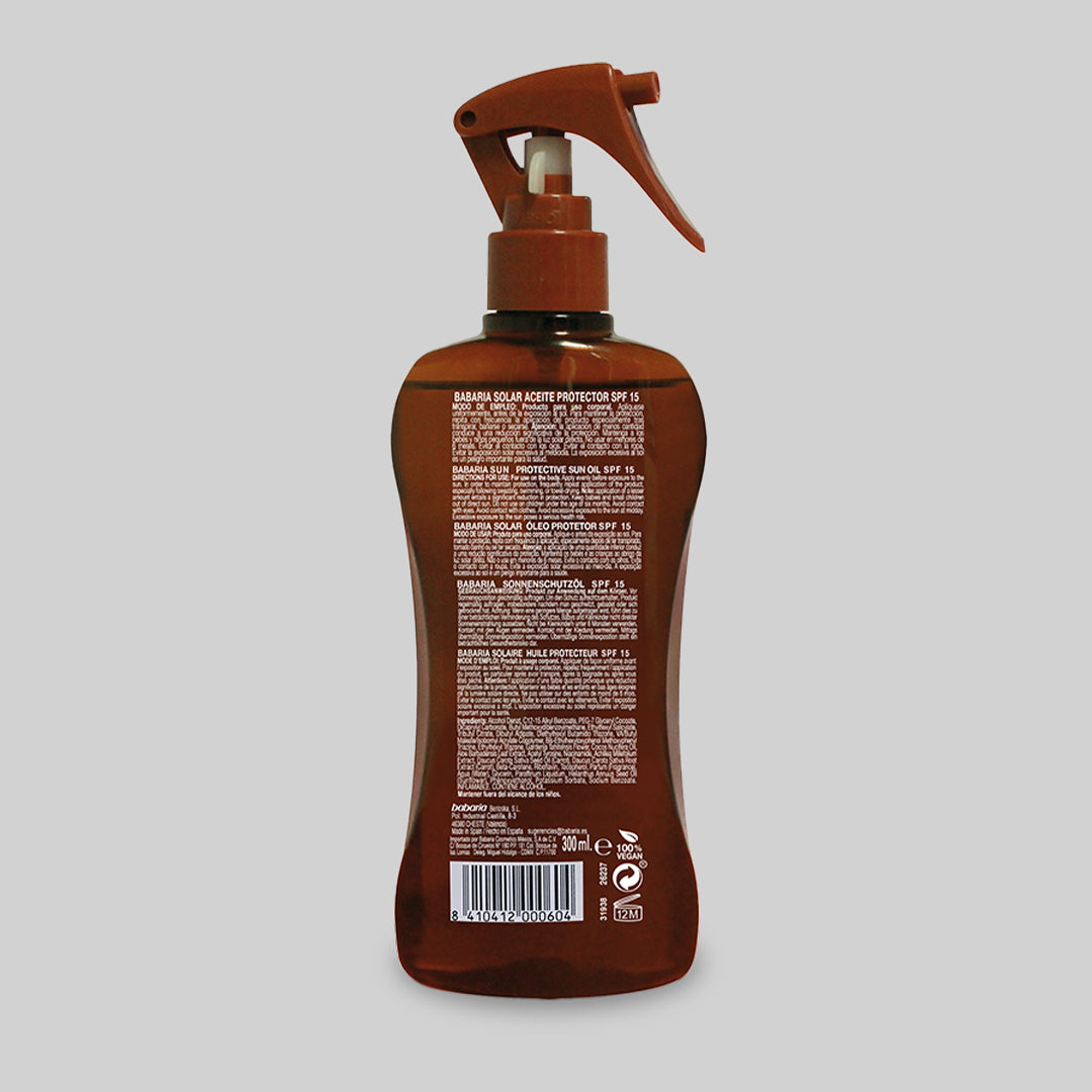 Babaria Tanning oil SPF15 - 300ml