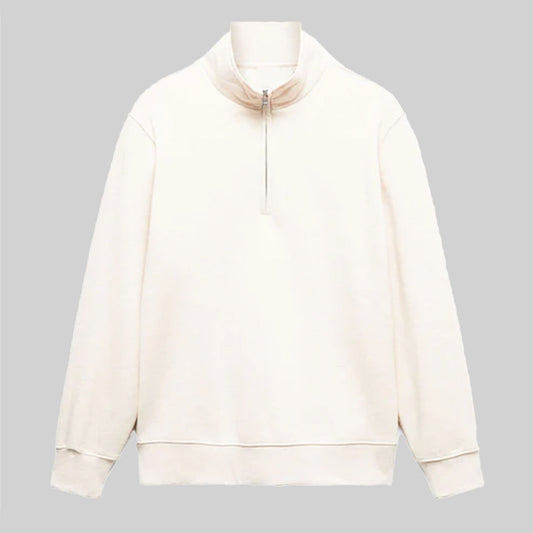 Half Zipper Sweater / Beige