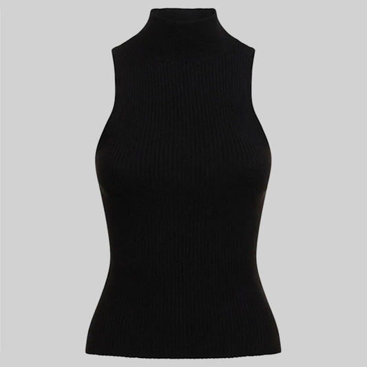 skinny high neck / Black