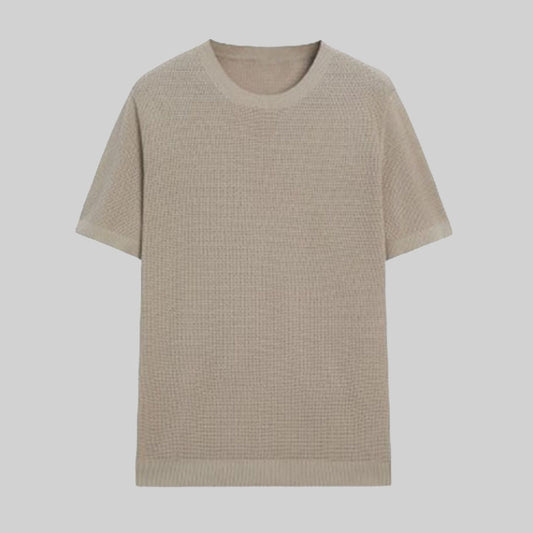 Knit sweater cotton / Beige
