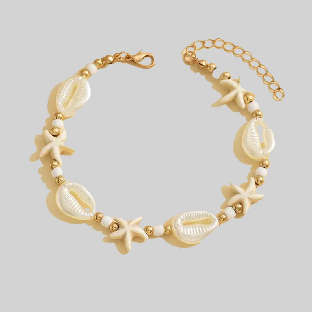 Beach Shell Beaded Anklet