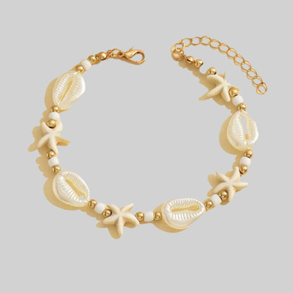 Beach Shell Beaded Anklet