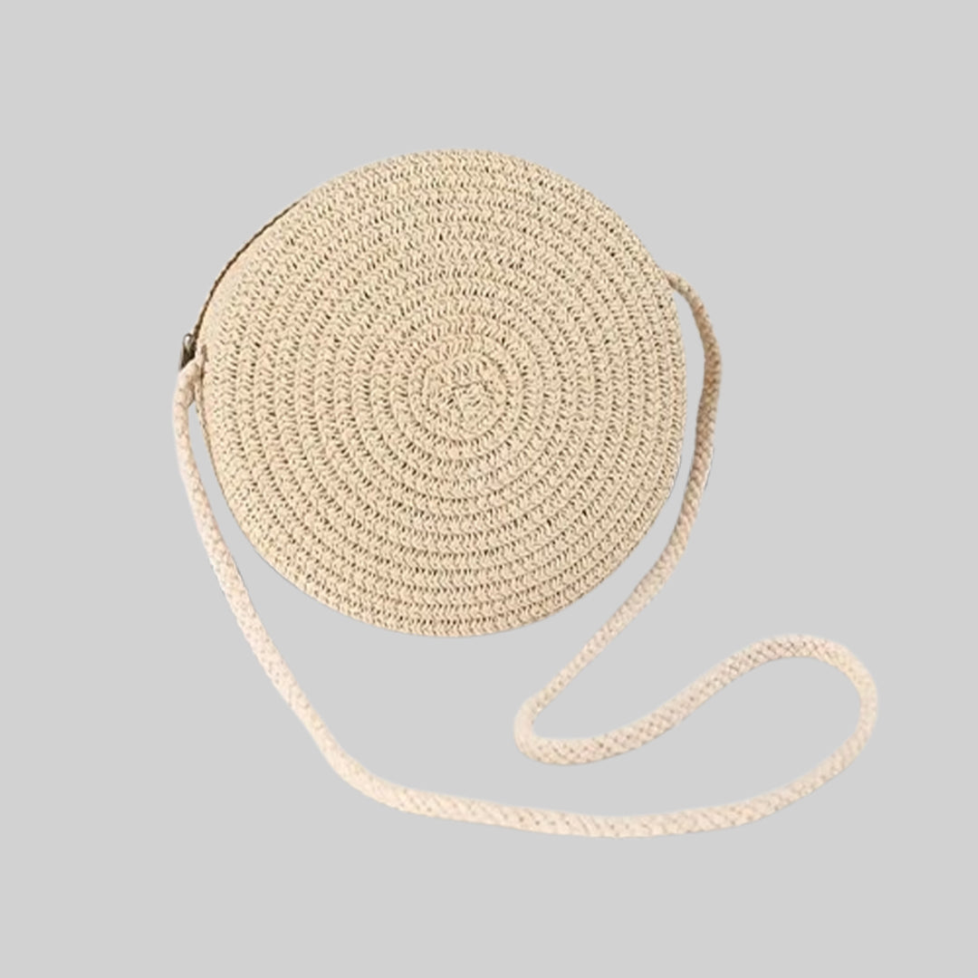 Round Woven Tote Bag