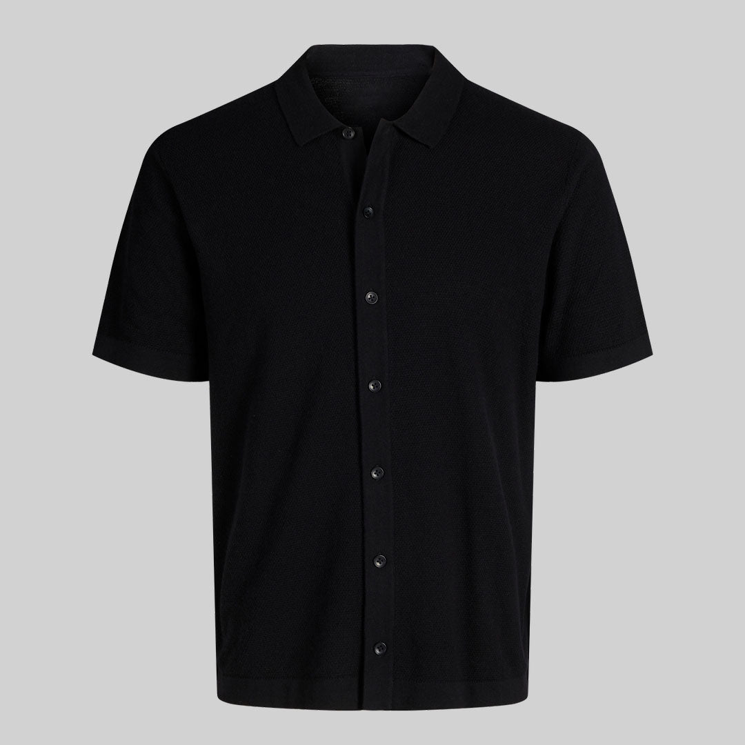 Linen Shirt half sleeves / Black