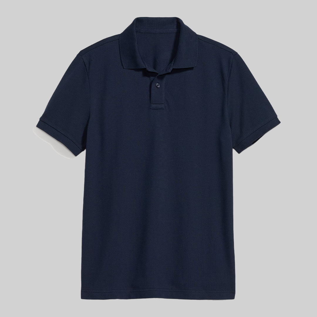 Plain Polo T-shirt / Navy Blue
