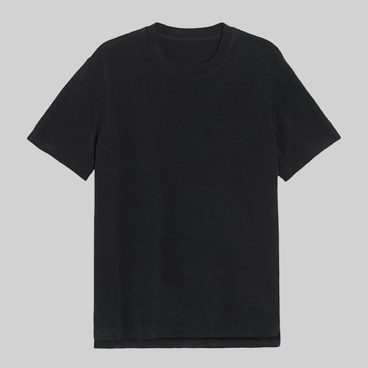 Towelling T-shirt / Black