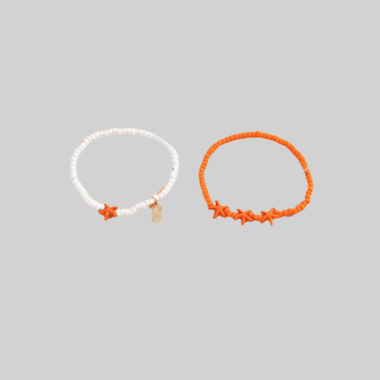 2Pcs Starfish Anklet