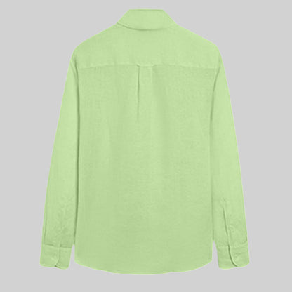 Linen Shirt / Green Lemon