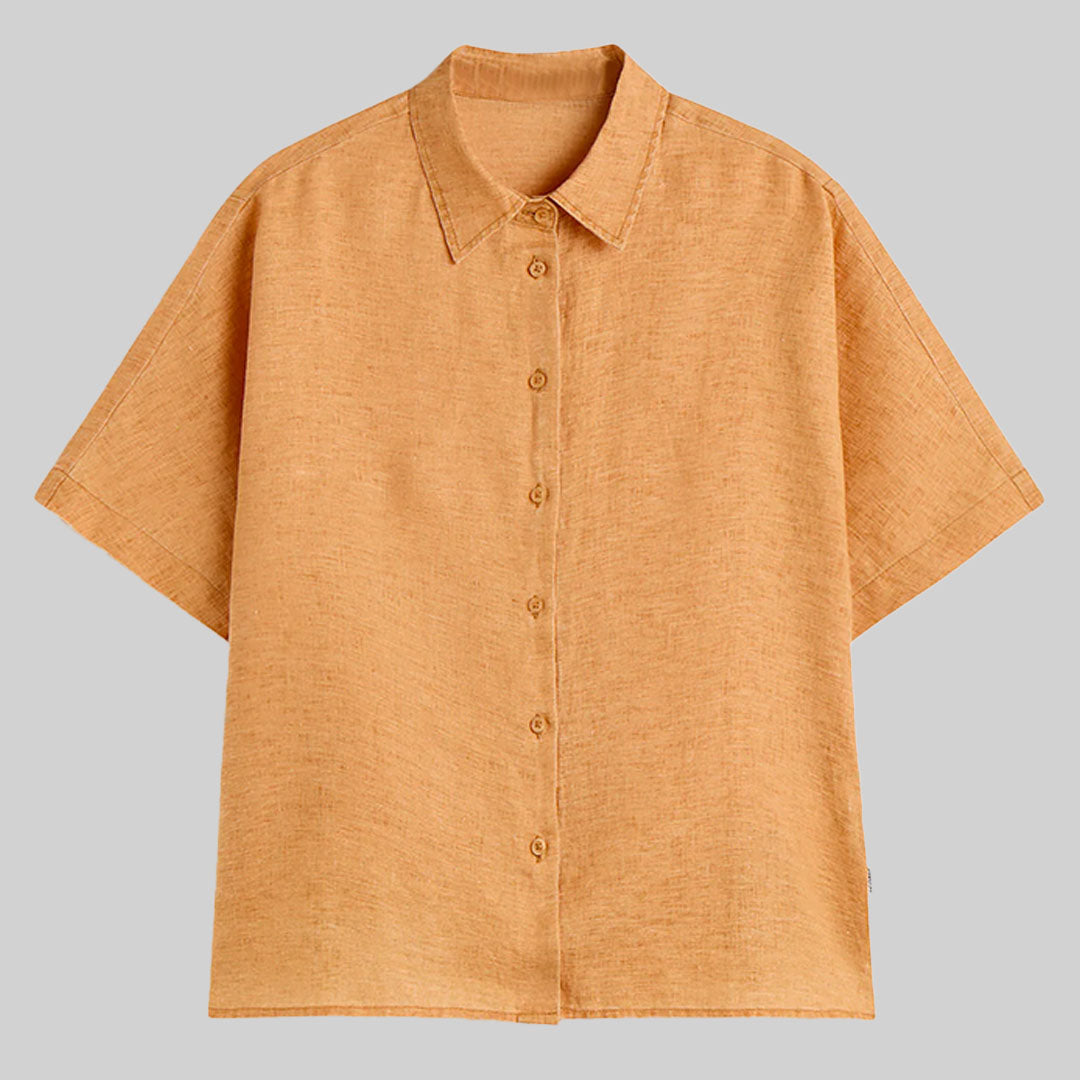 Linen Shirt / Orange